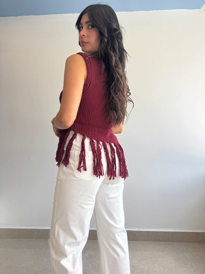 BURGUNDY TOP