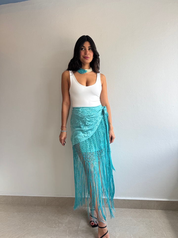 TURQUOISE SKORT