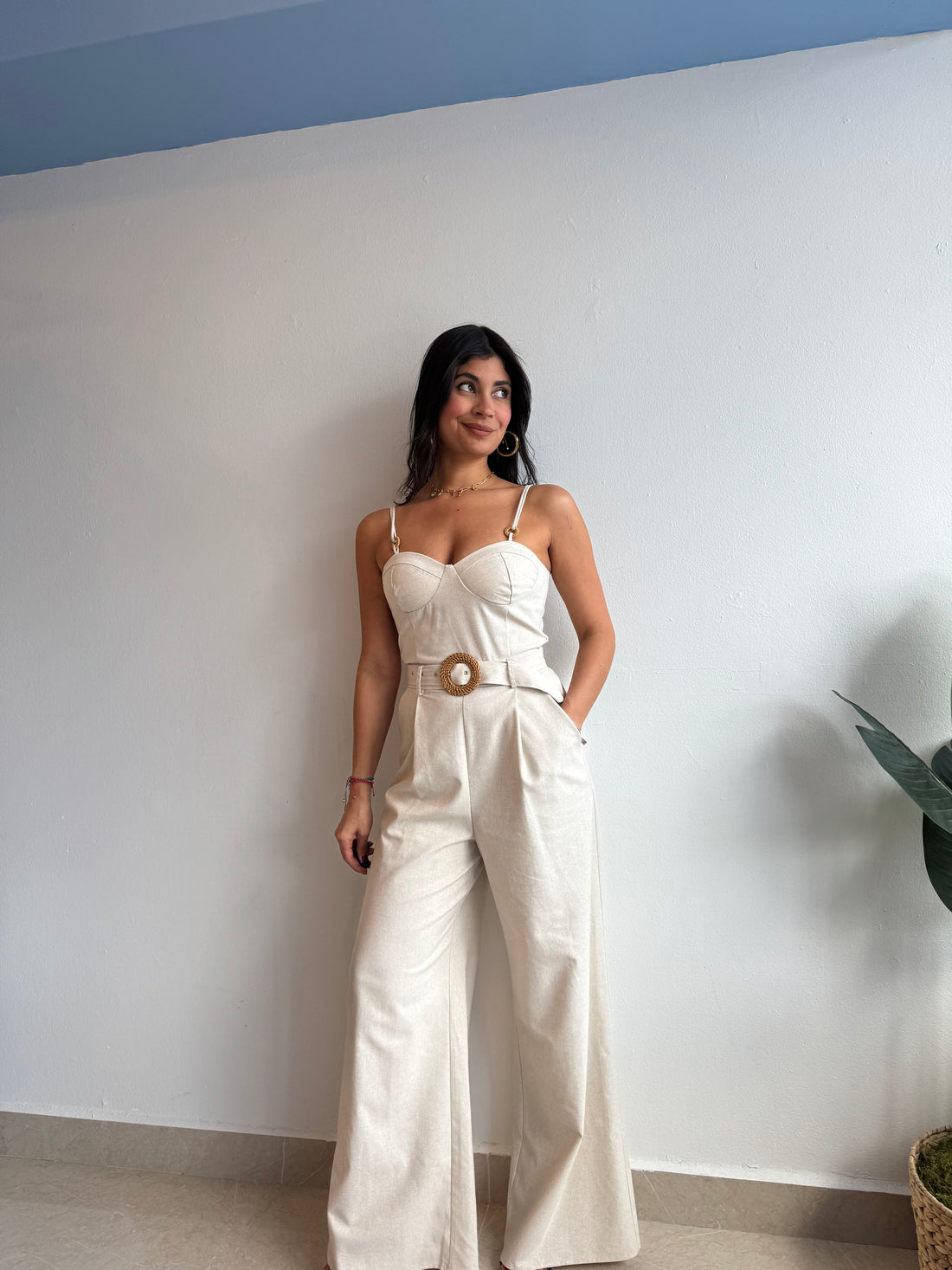 LINEN JUMPSUIT