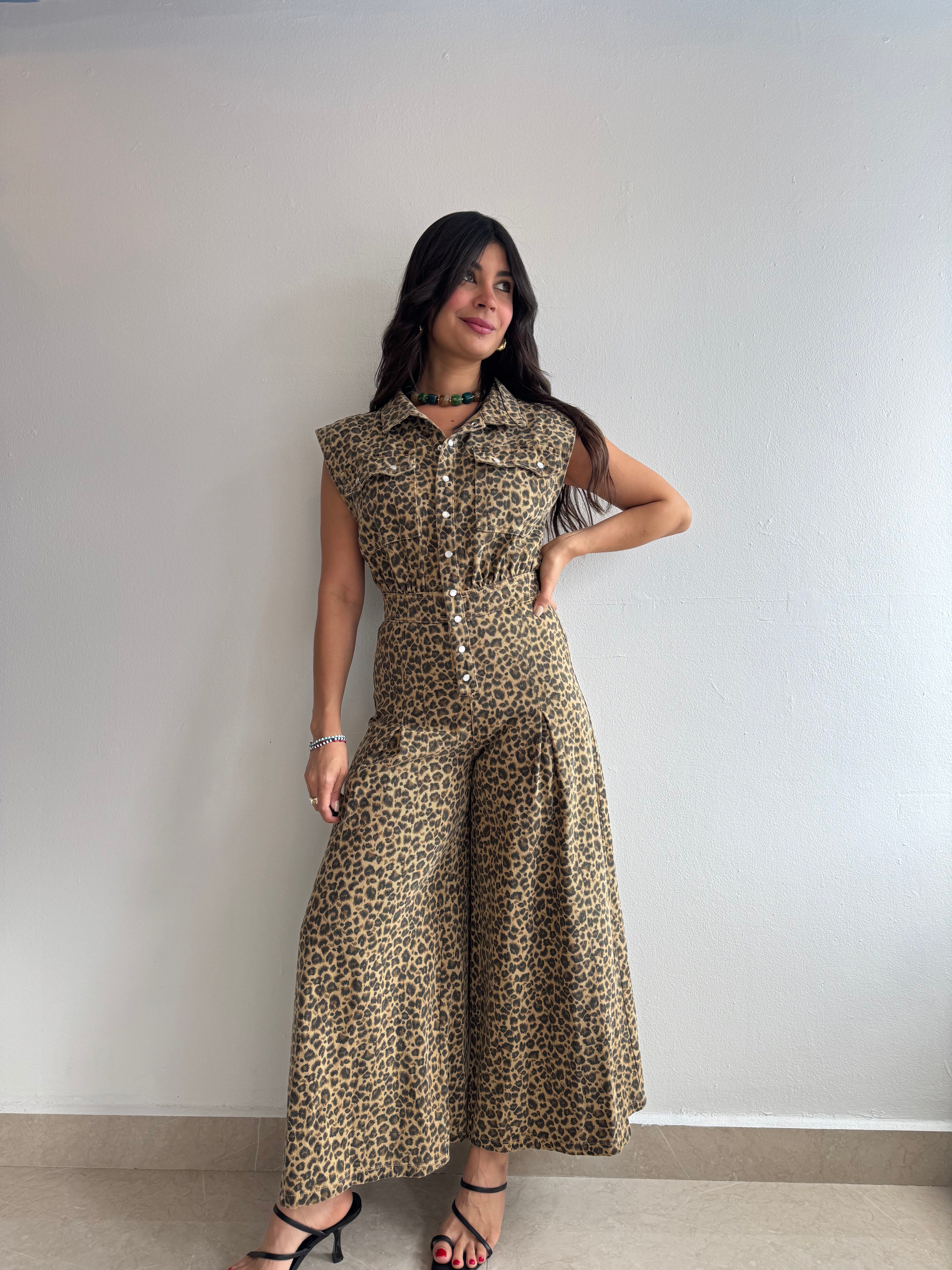 LEOPARD JUMPSUIT