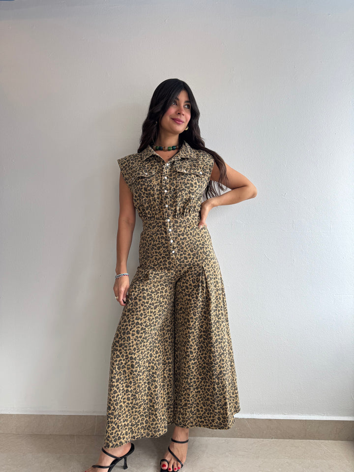 LEOPARD JUMPSUIT