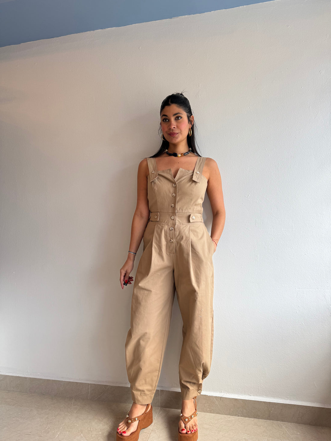 MOCHA JUMPSUIT 🚨 PRE-ORDER🚨 MAYO
