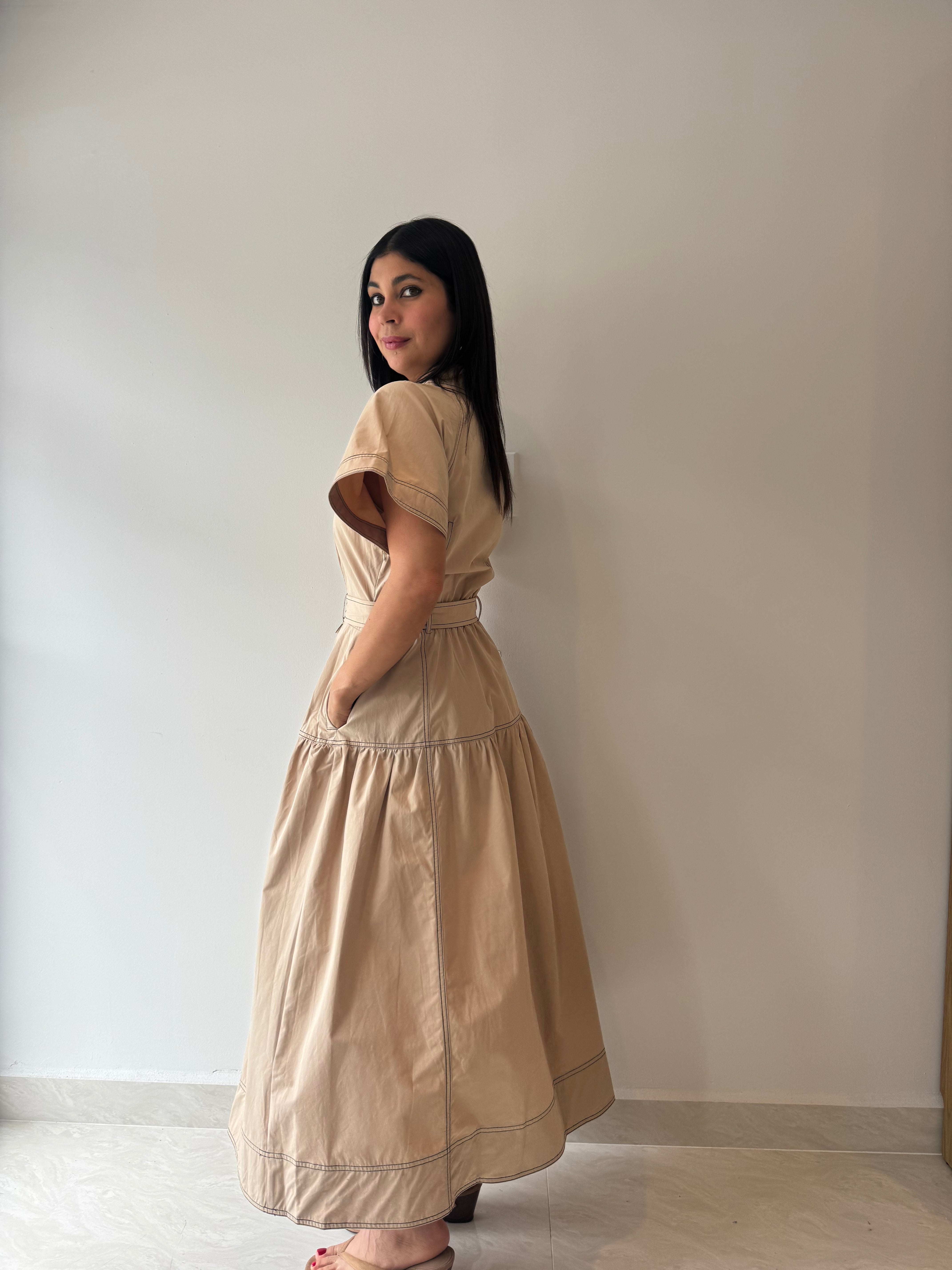 TAUPE DRESS