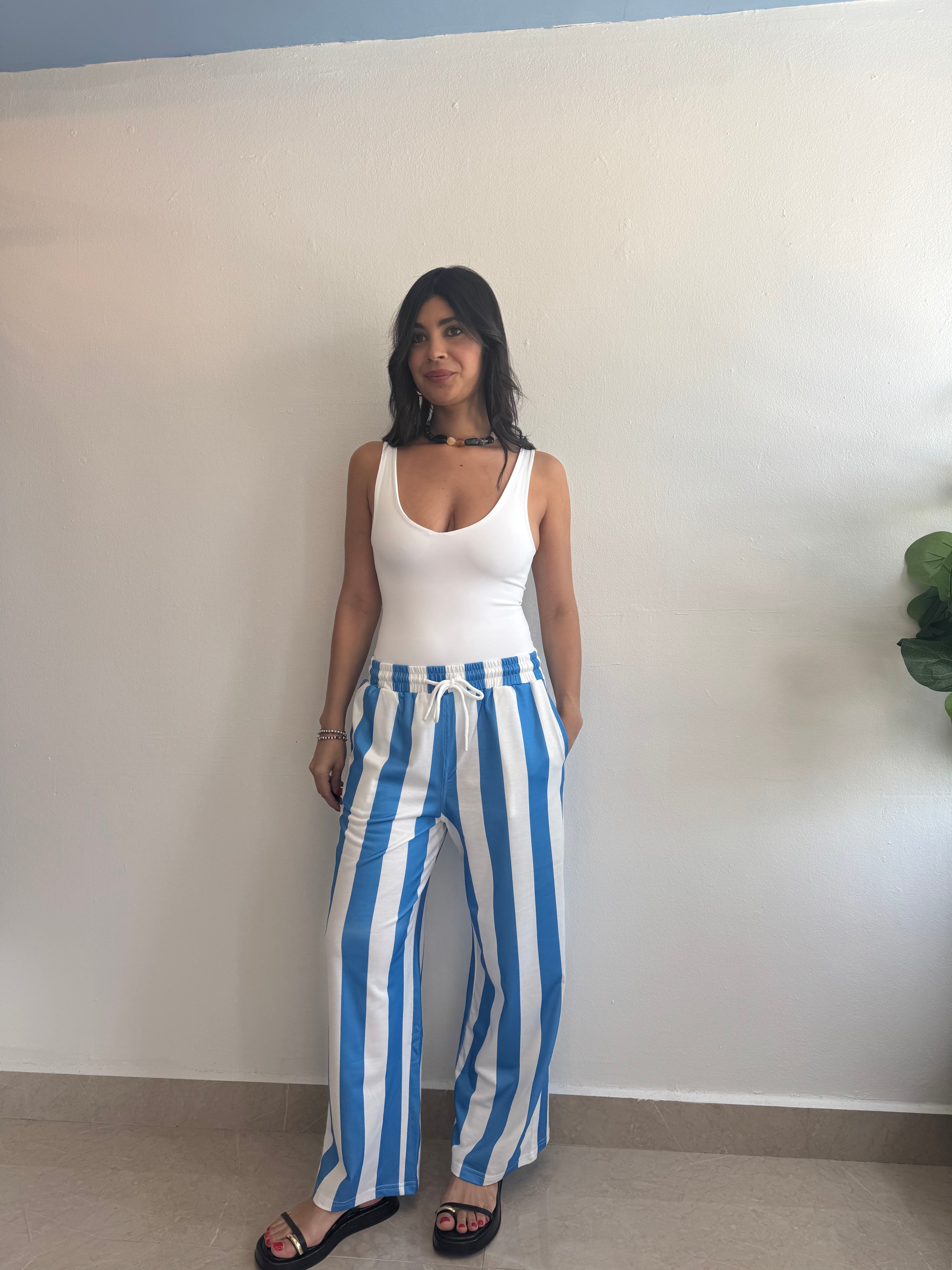 OCEAN STRIPE PANTS