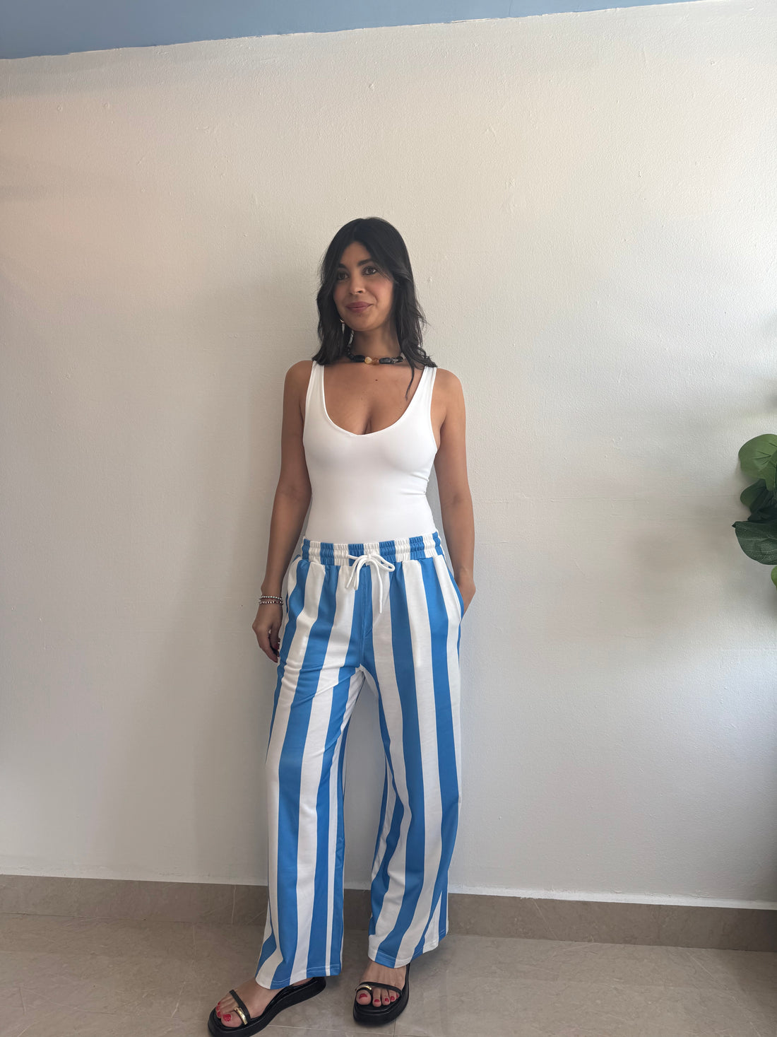 OCEAN STRIPE PANTS