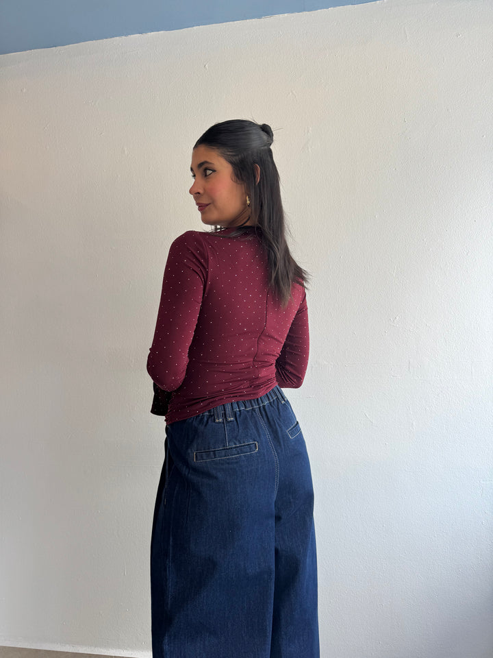BURGUNDY TOP