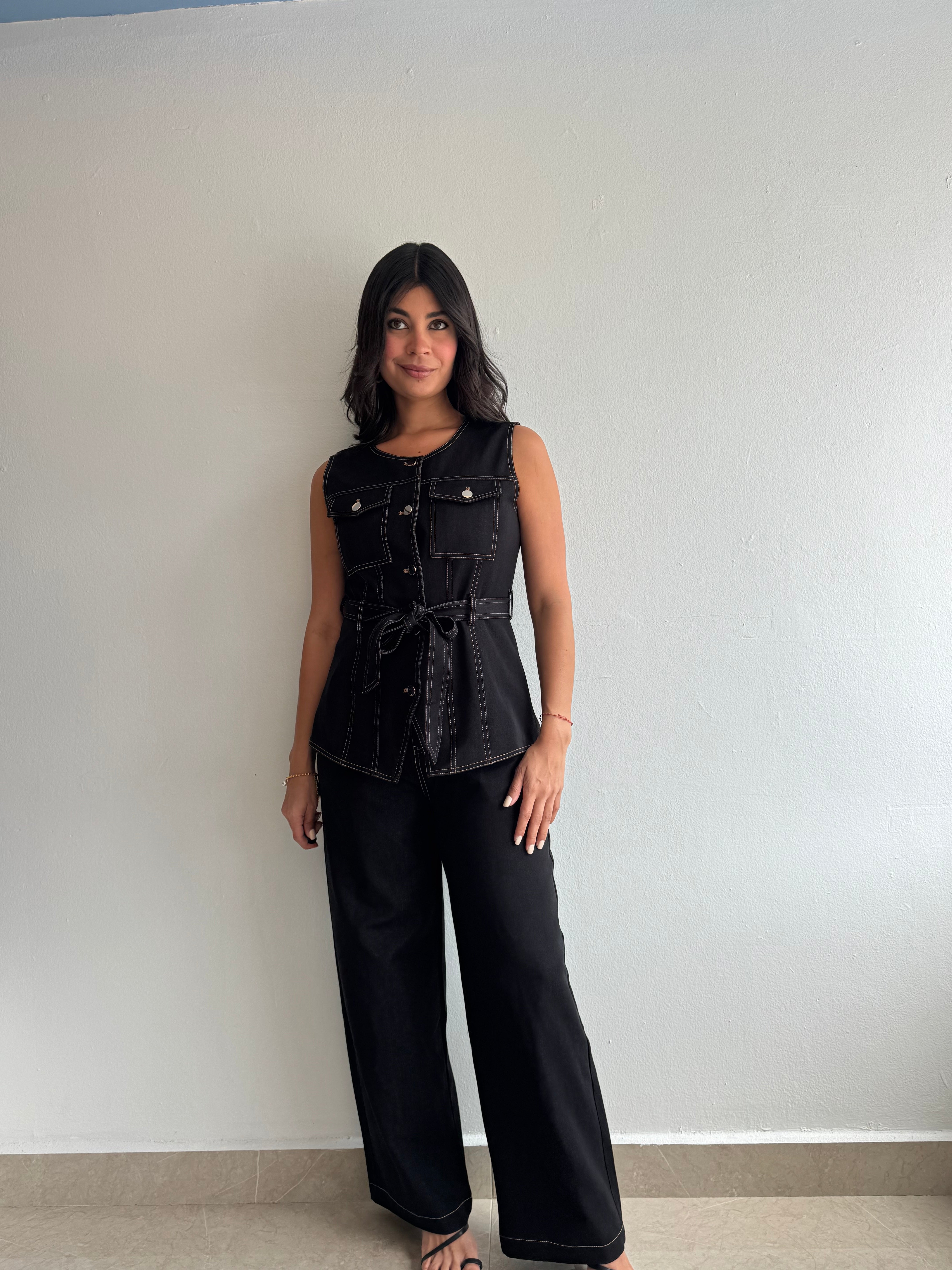 BLACK DENIM SET