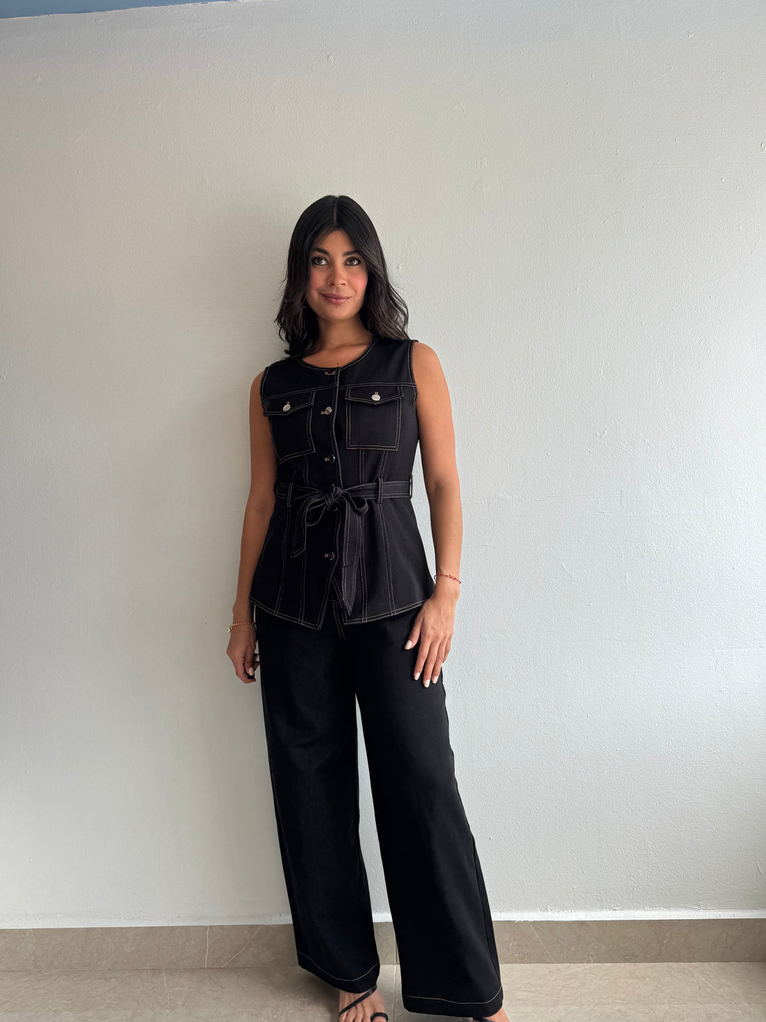 BLACK DENIM SET