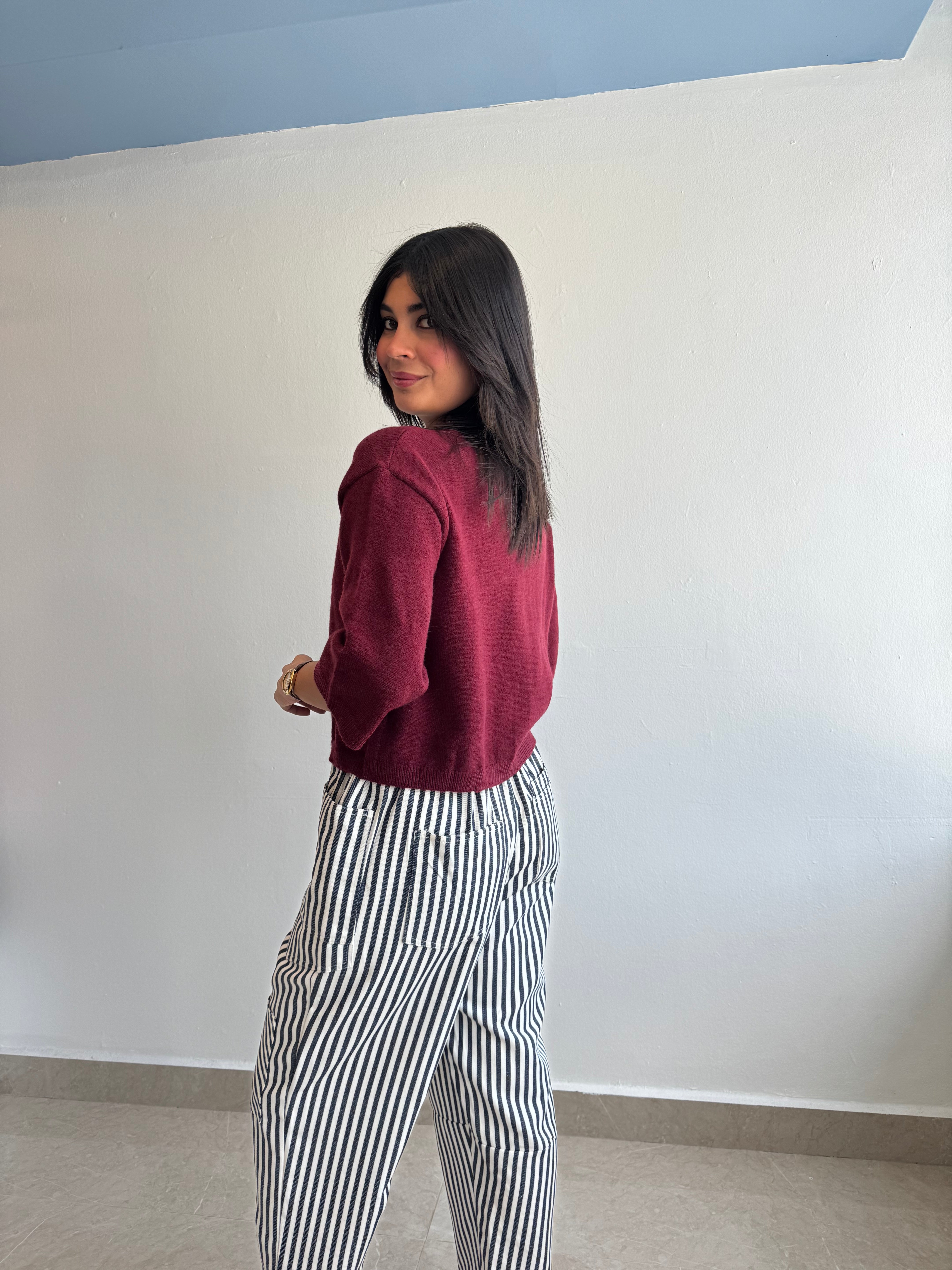 BURGUNDY CARDIGAN