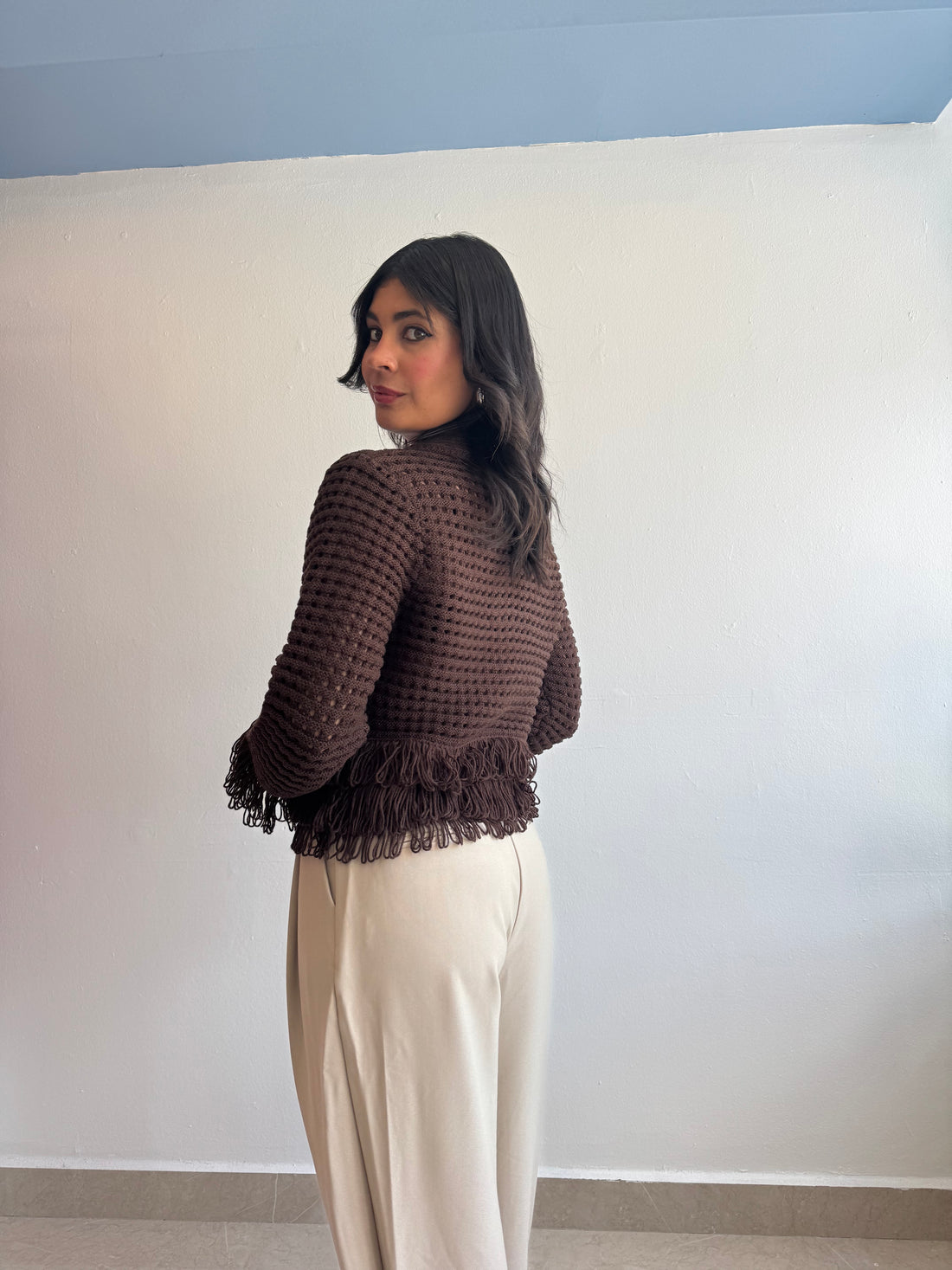 BROWN CARDIGAN