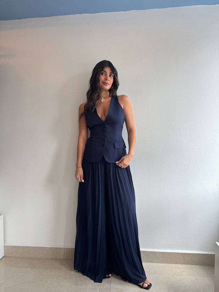 NAVY PANTS SET