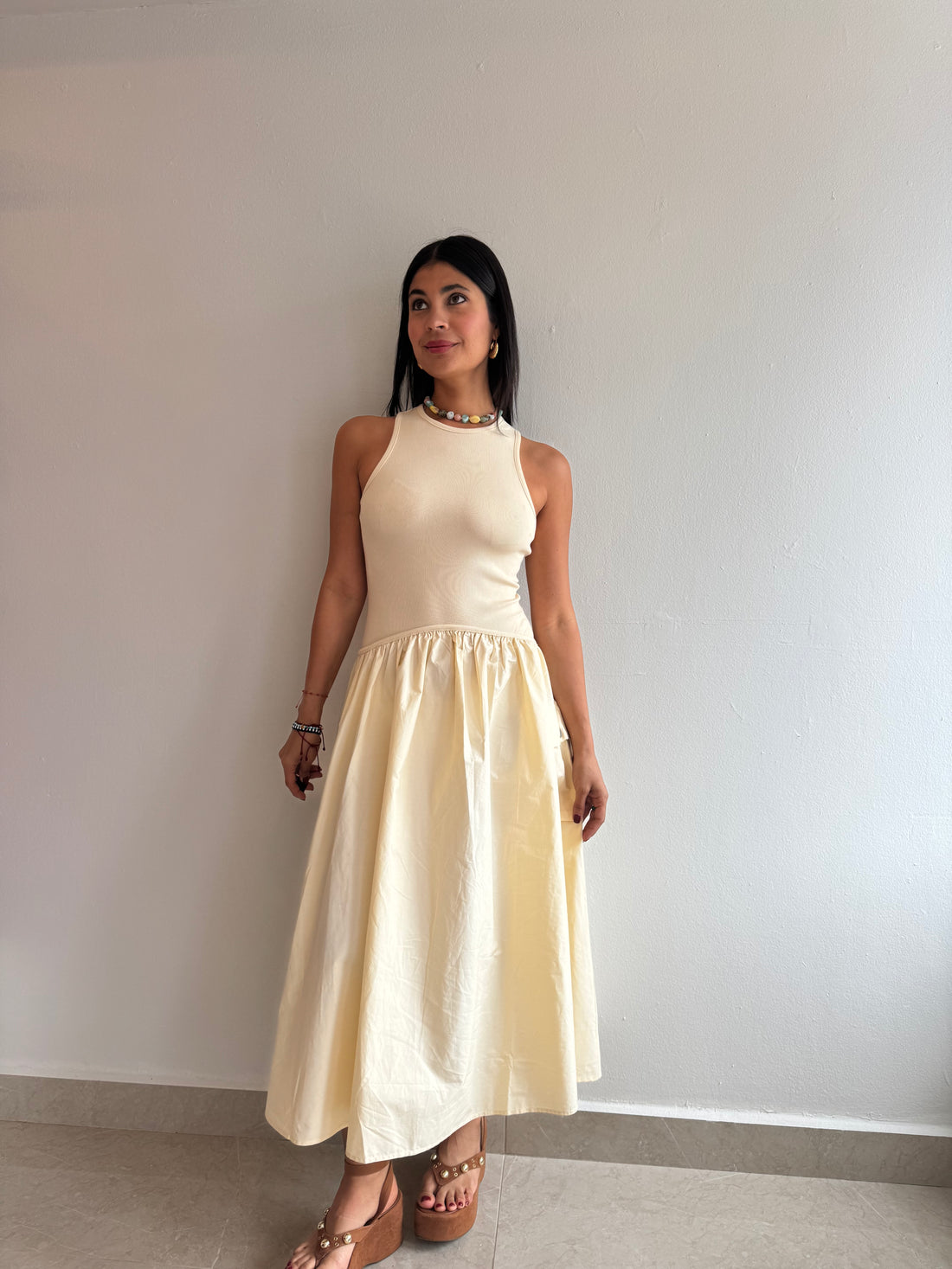 CREAM DRESS