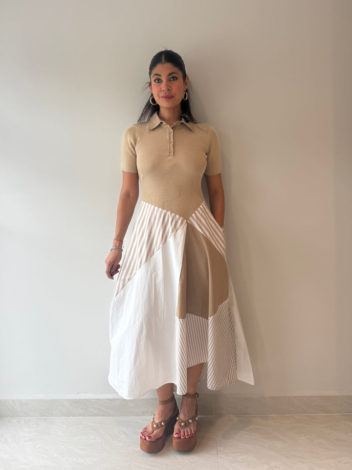 BEIGE DRESS