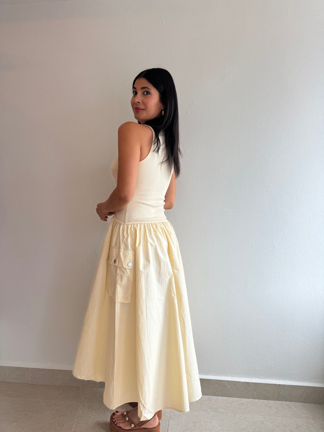 CREAM DRESS
