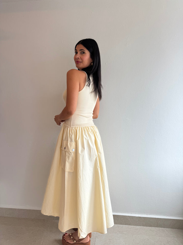 CREAM DRESS