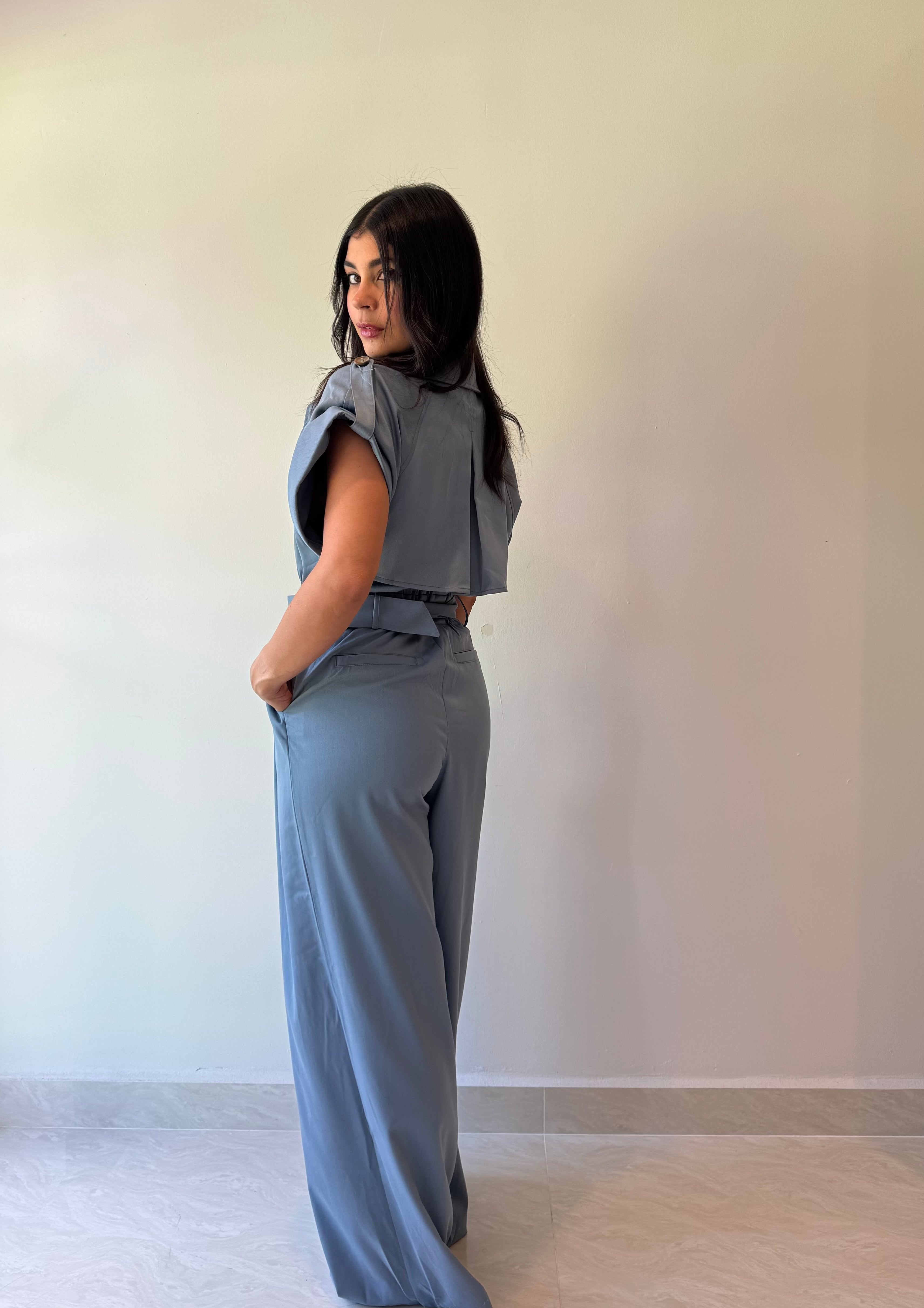 BLUE JUMPSUIT